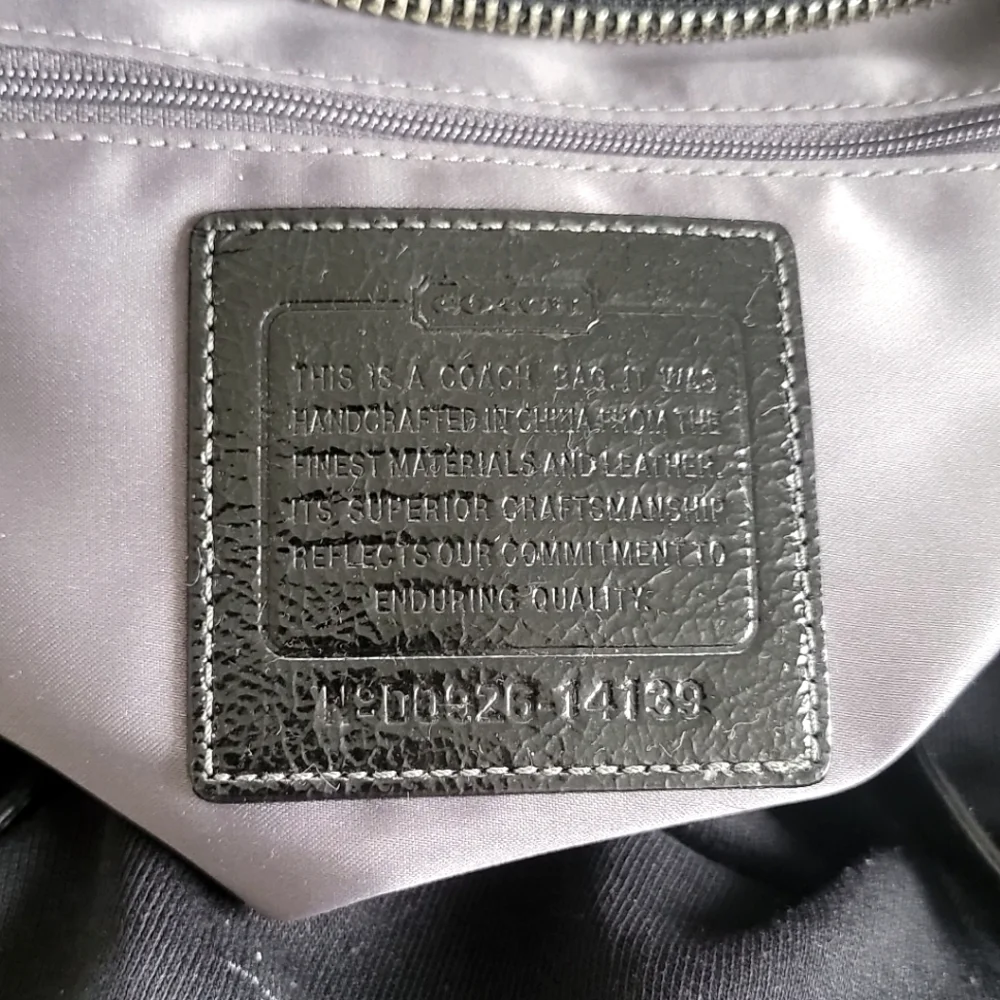 Coach Signature Black Canvas